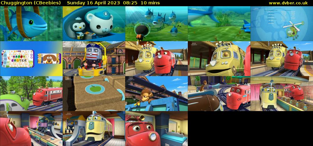 Chuggington (CBeebies) Sunday 16 April 2023 08:25 - 08:35