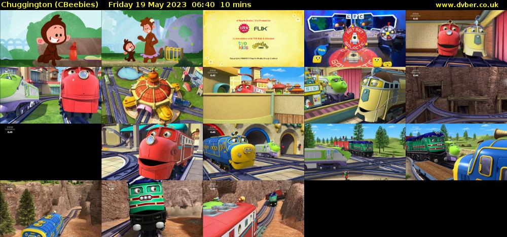 Chuggington (CBeebies) Friday 19 May 2023 06:40 - 06:50