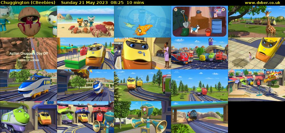 Chuggington (CBeebies) Sunday 21 May 2023 08:25 - 08:35