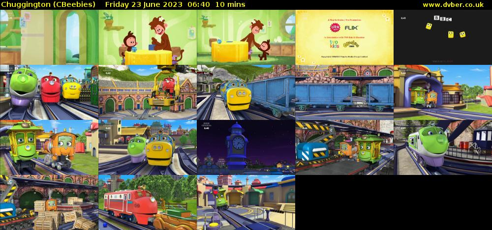 Chuggington (CBeebies) Friday 23 June 2023 06:40 - 06:50