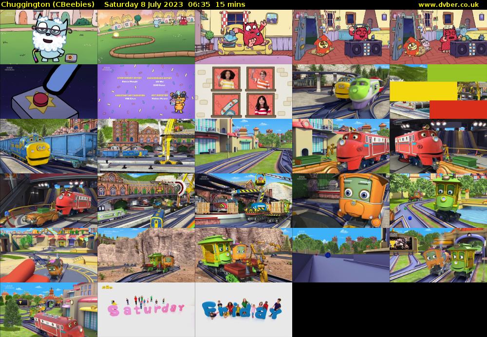 Chuggington (CBeebies) Saturday 8 July 2023 06:35 - 06:50