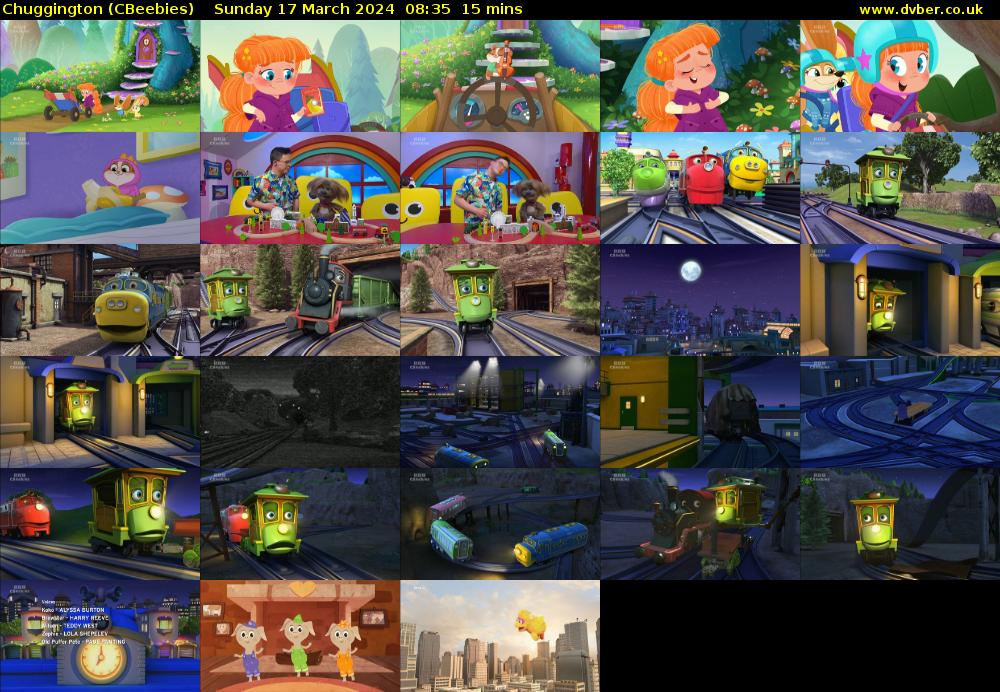 Chuggington (CBeebies) Sunday 17 March 2024 08:35 - 08:50