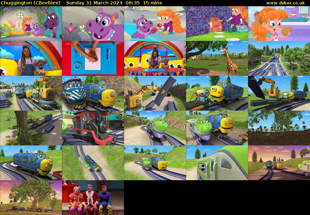Chuggington (CBeebies) Sunday 31 March 2024 08:35 - 08:50