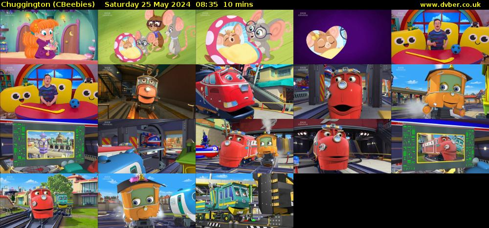 Chuggington (CBeebies) Saturday 25 May 2024 08:35 - 08:45