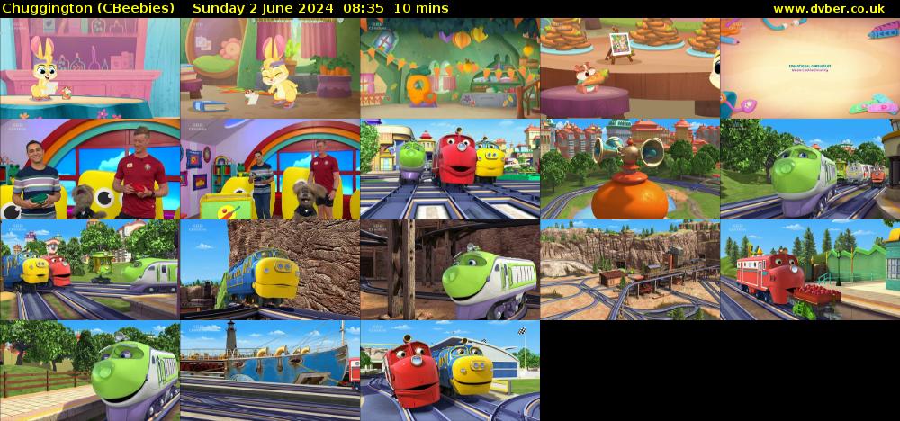 Chuggington (CBeebies) Sunday 2 June 2024 08:35 - 08:45