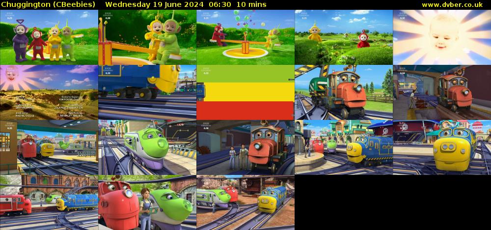 Chuggington (CBeebies) Wednesday 19 June 2024 06:30 - 06:40