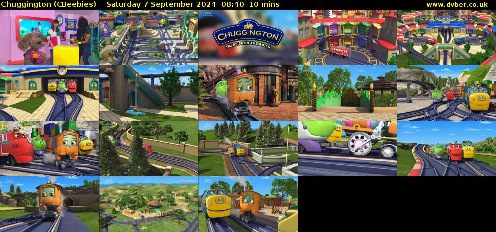 Chuggington (CBeebies) Saturday 7 September 2024 08:40 - 08:50