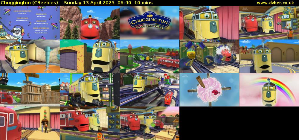 Chuggington (CBeebies) Sunday 13 April 2025 06:40 - 06:50