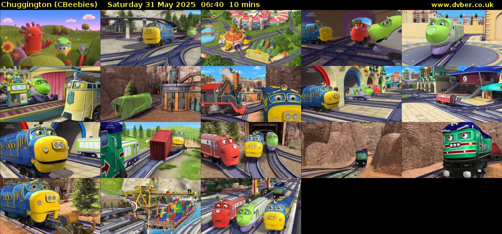 Chuggington (CBeebies) Saturday 31 May 2025 06:40 - 06:50