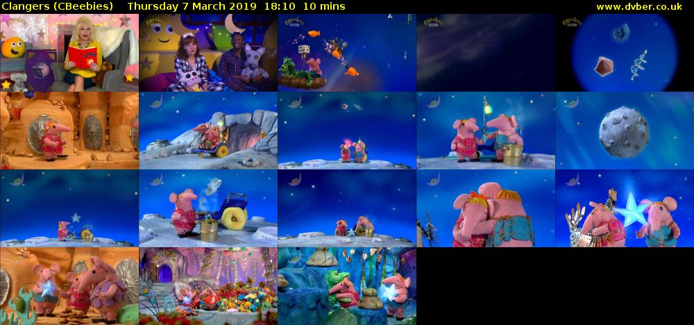 Clangers (CBeebies) Thursday 7 March 2019 18:10 - 18:20