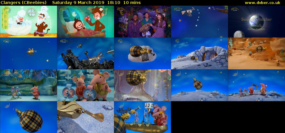Clangers (CBeebies) Saturday 9 March 2019 18:10 - 18:20