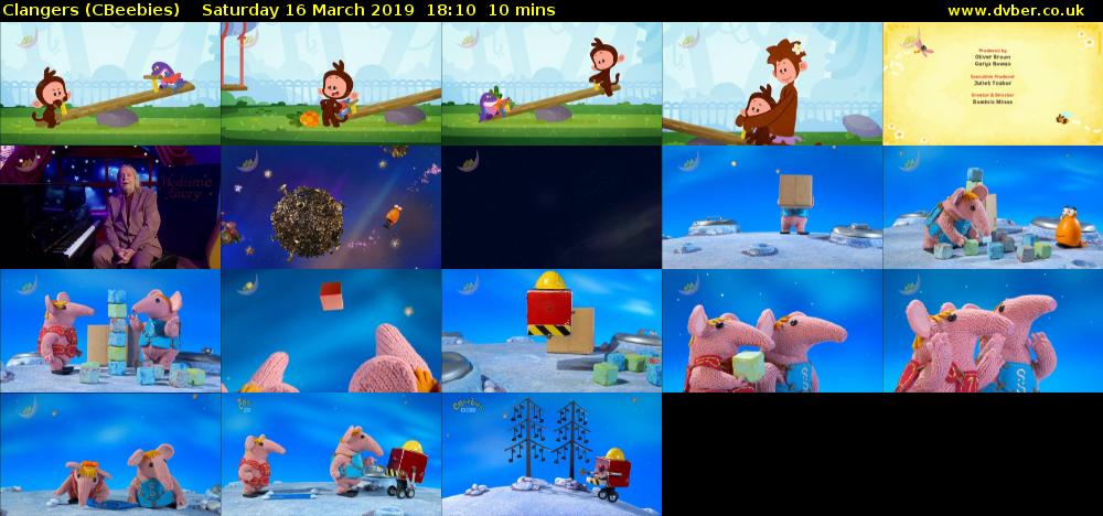 Clangers (CBeebies) Saturday 16 March 2019 18:10 - 18:20