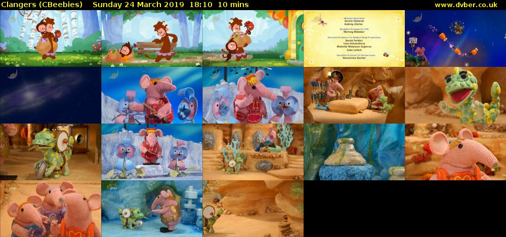 Clangers (CBeebies) Sunday 24 March 2019 18:10 - 18:20
