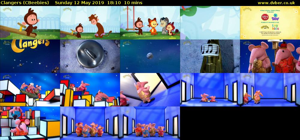 Clangers (CBeebies) Sunday 12 May 2019 18:10 - 18:20