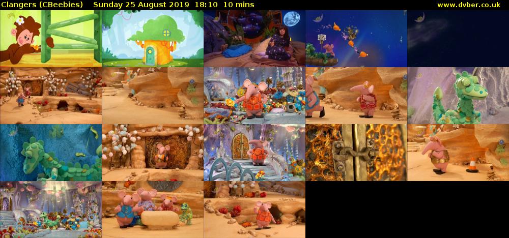Clangers (CBeebies) Sunday 25 August 2019 18:10 - 18:20