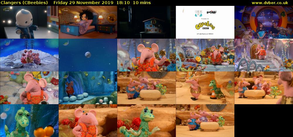 Clangers (CBeebies) Friday 29 November 2019 18:10 - 18:20