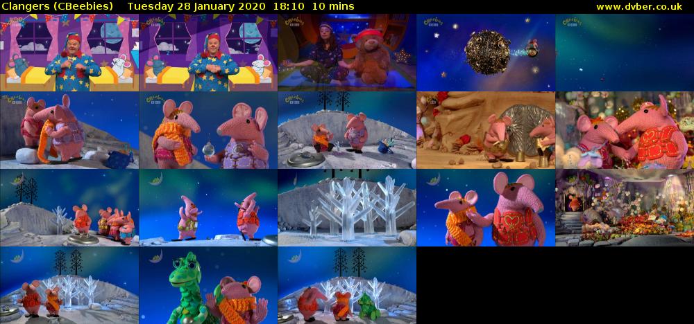 Clangers (CBeebies) Tuesday 28 January 2020 18:10 - 18:20