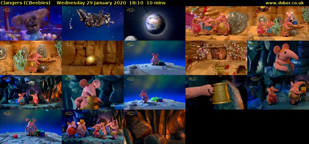 Clangers (CBeebies) Wednesday 29 January 2020 18:10 - 18:20