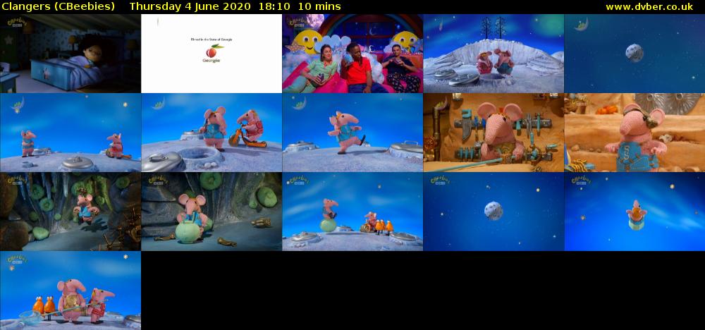 Clangers (CBeebies) Thursday 4 June 2020 18:10 - 18:20