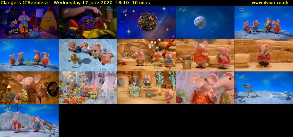 Clangers (CBeebies) Wednesday 17 June 2020 18:10 - 18:20