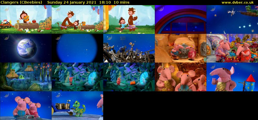 Clangers (CBeebies) Sunday 24 January 2021 18:10 - 18:20