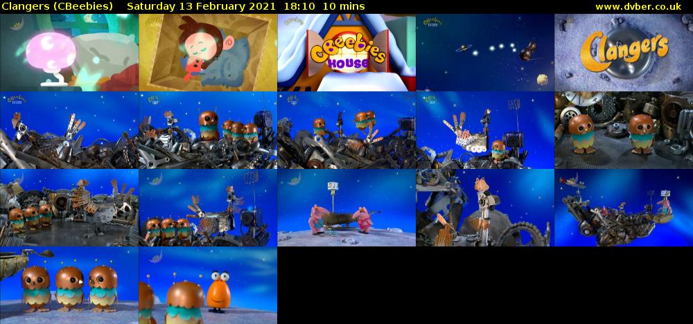 Clangers (CBeebies) Saturday 13 February 2021 18:10 - 18:20