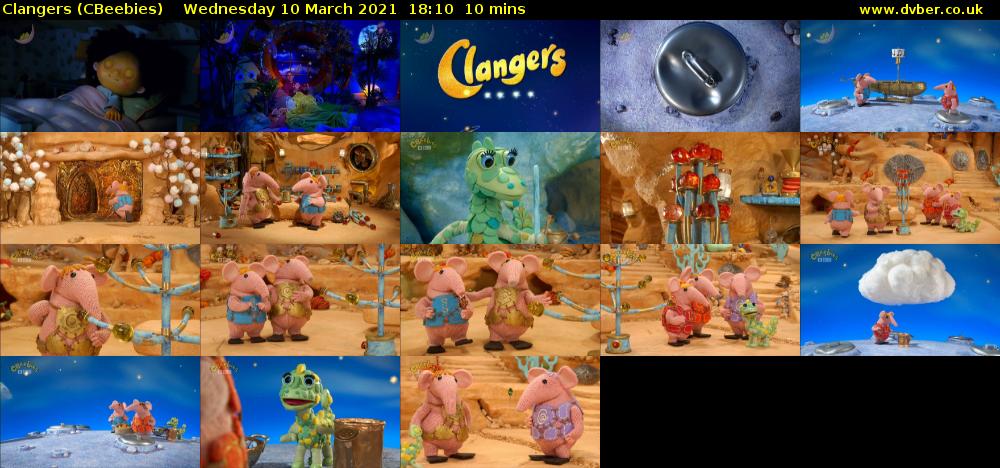 Clangers (CBeebies) Wednesday 10 March 2021 18:10 - 18:20
