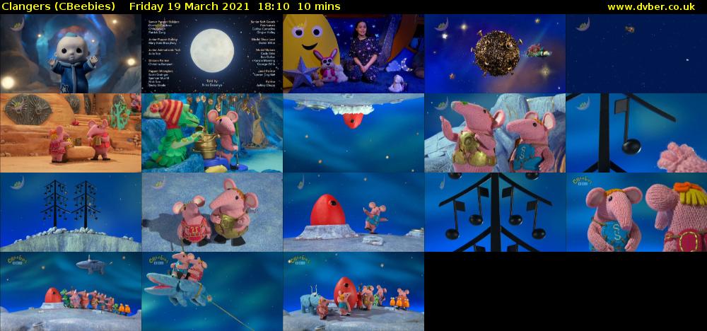 Clangers (CBeebies) Friday 19 March 2021 18:10 - 18:20