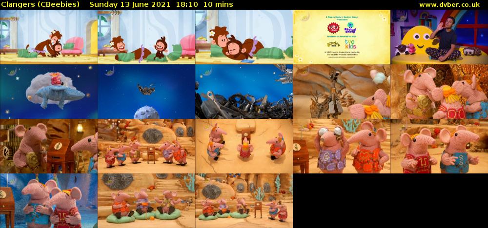 Clangers (CBeebies) Sunday 13 June 2021 18:10 - 18:20