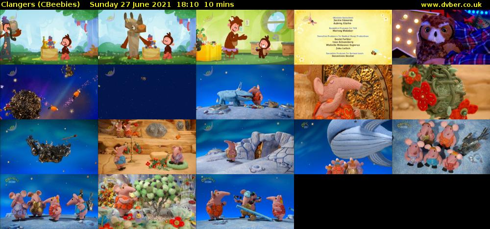 Clangers (CBeebies) Sunday 27 June 2021 18:10 - 18:20