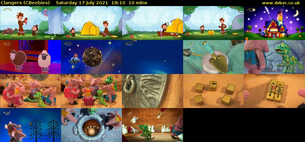 Clangers (CBeebies) Saturday 17 July 2021 18:10 - 18:20