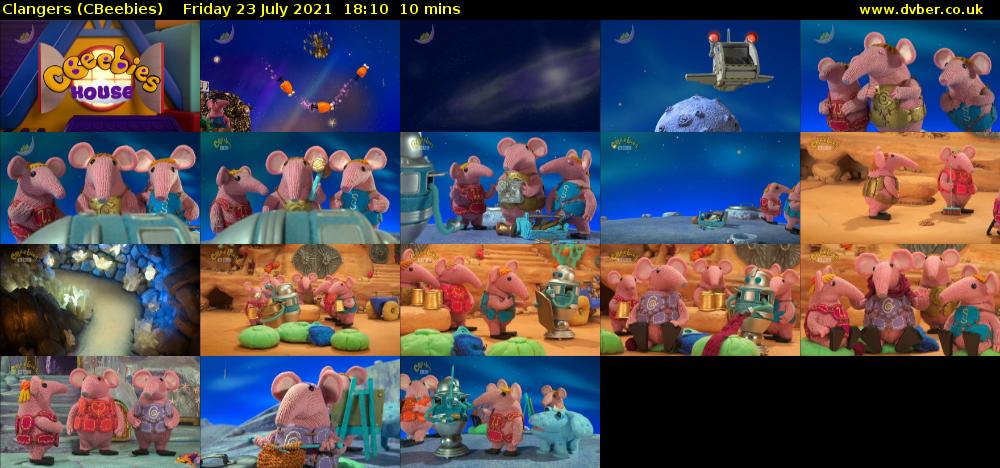 Clangers (CBeebies) Friday 23 July 2021 18:10 - 18:20
