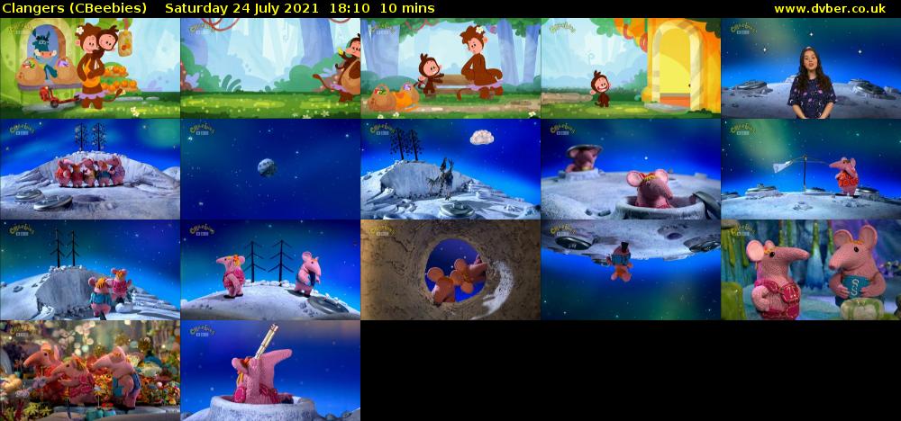 Clangers (CBeebies) Saturday 24 July 2021 18:10 - 18:20