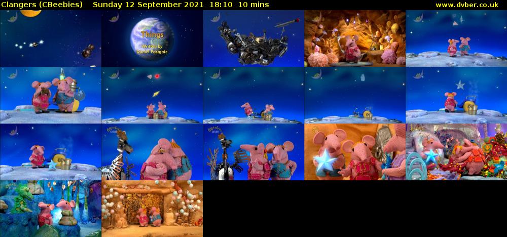 Clangers (CBeebies) Sunday 12 September 2021 18:10 - 18:20
