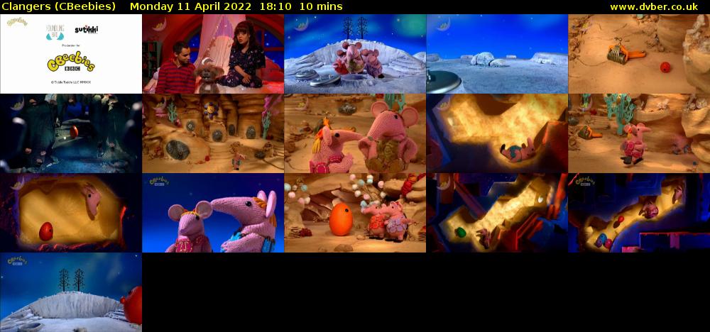 Clangers (CBeebies) Monday 11 April 2022 18:10 - 18:20