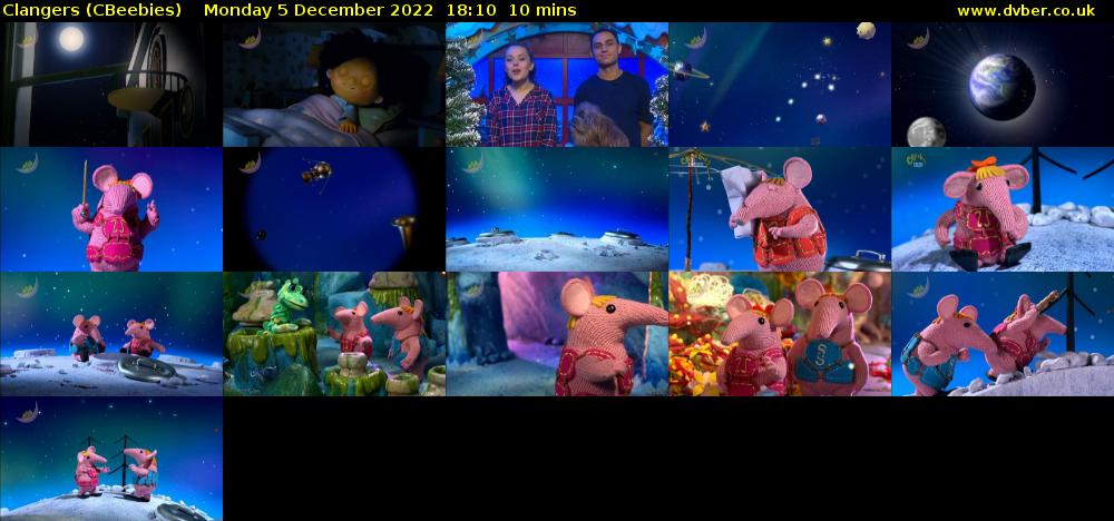 Clangers (CBeebies) Monday 5 December 2022 18:10 - 18:20