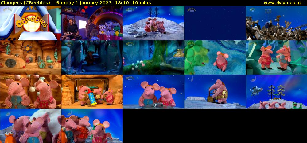 Clangers (CBeebies) Sunday 1 January 2023 18:10 - 18:20
