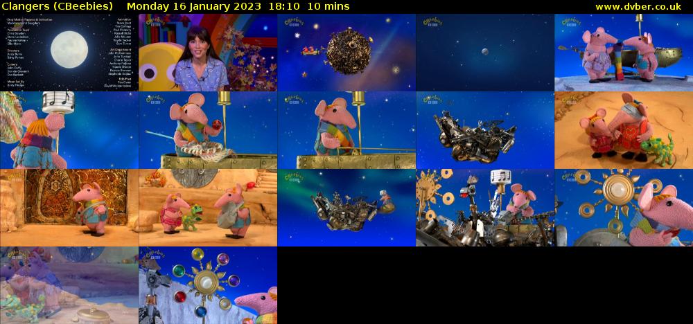 Clangers (CBeebies) Monday 16 January 2023 18:10 - 18:20