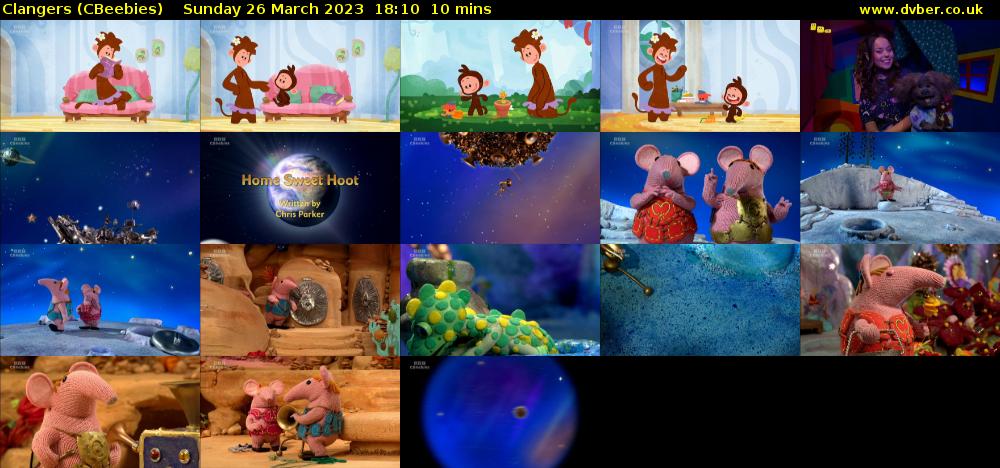 Clangers (CBeebies) Sunday 26 March 2023 18:10 - 18:20