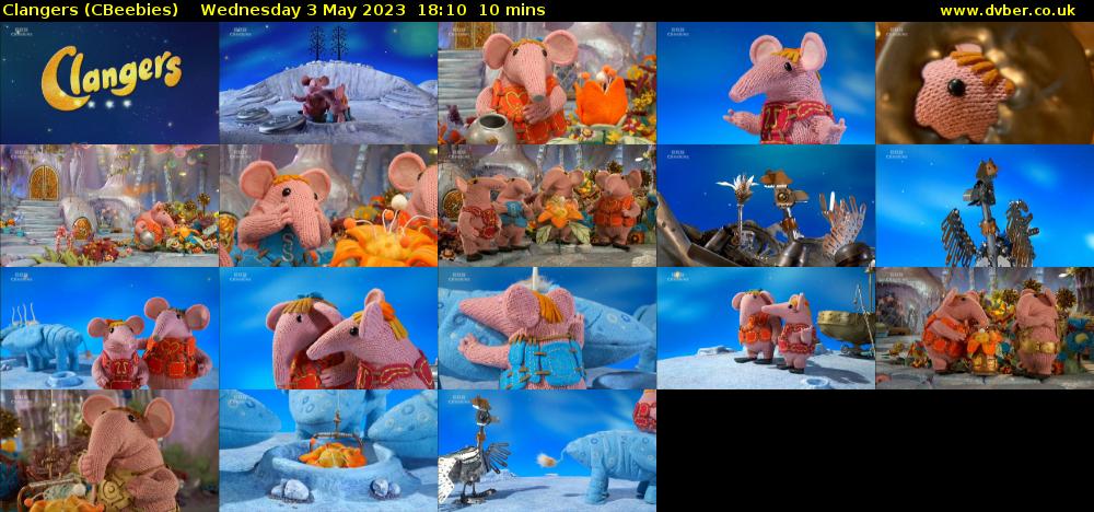 Clangers (CBeebies) Wednesday 3 May 2023 18:10 - 18:20