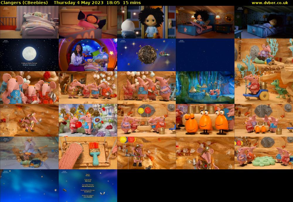 Clangers (CBeebies) Thursday 4 May 2023 18:05 - 18:20