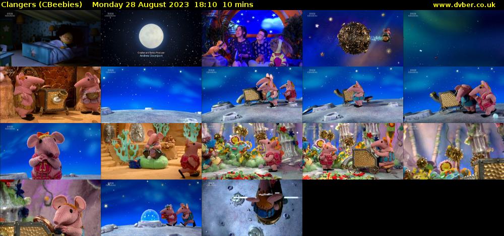 Clangers (CBeebies) Monday 28 August 2023 18:10 - 18:20
