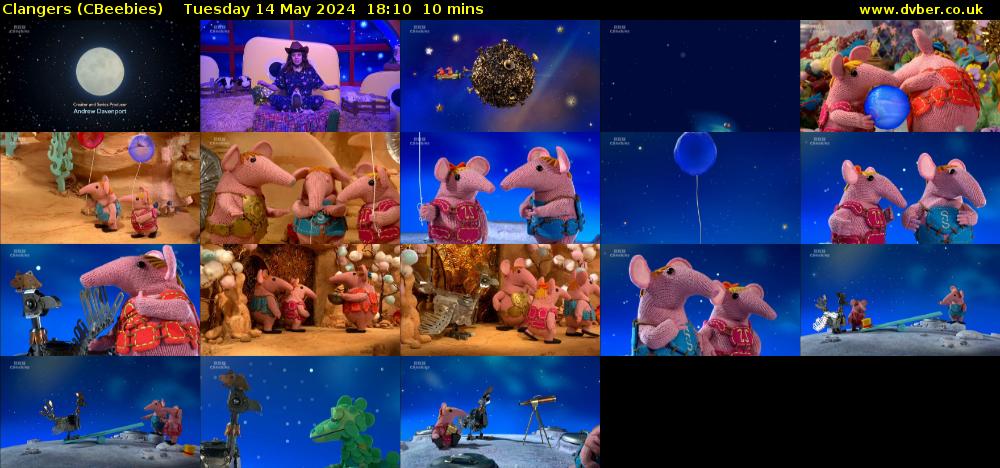 Clangers (CBeebies) Tuesday 14 May 2024 18:10 - 18:20