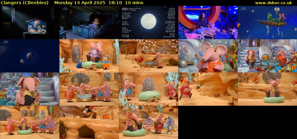 Clangers (CBeebies) Monday 14 April 2025 18:10 - 18:20