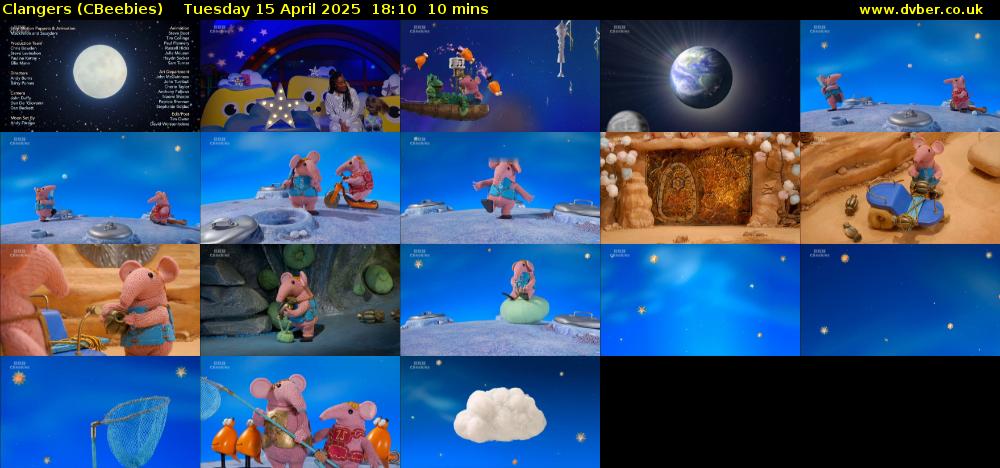 Clangers (CBeebies) Tuesday 15 April 2025 18:10 - 18:20