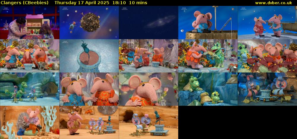 Clangers (CBeebies) Thursday 17 April 2025 18:10 - 18:20