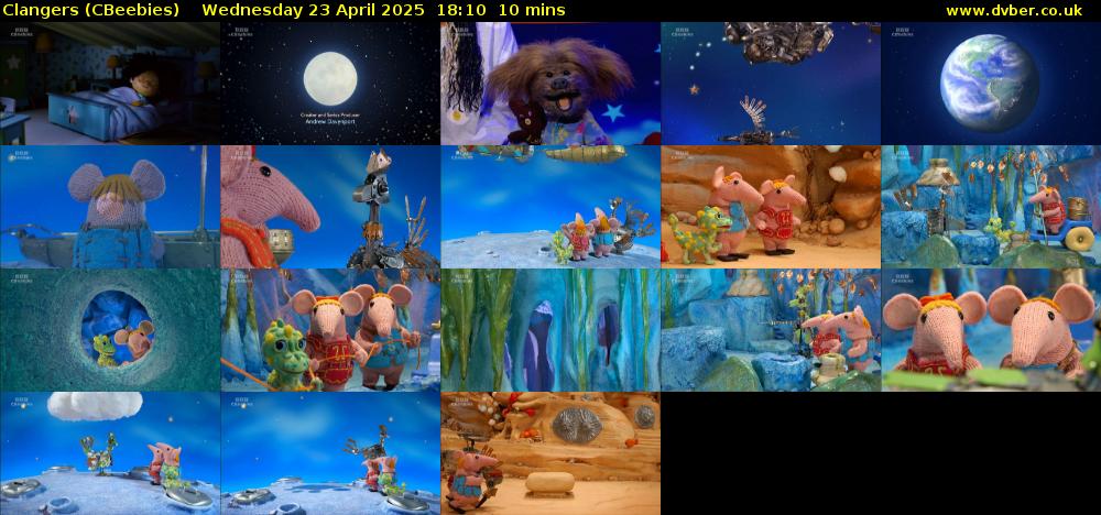 Clangers (CBeebies) Wednesday 23 April 2025 18:10 - 18:20