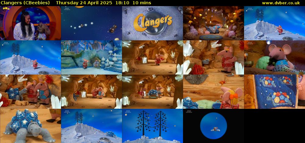 Clangers (CBeebies) Thursday 24 April 2025 18:10 - 18:20