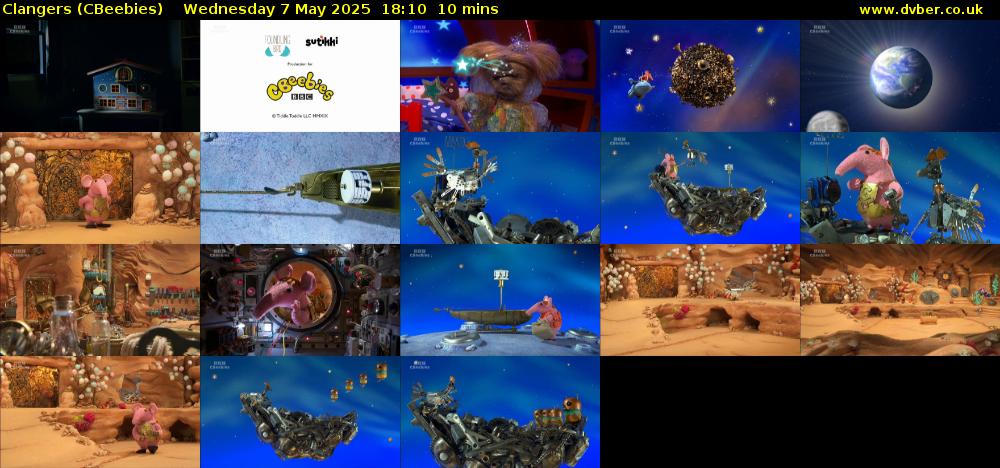 Clangers (CBeebies) Wednesday 7 May 2025 18:10 - 18:20