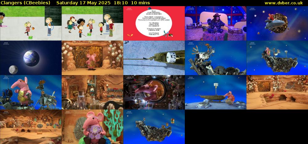 Clangers (CBeebies) Saturday 17 May 2025 18:10 - 18:20